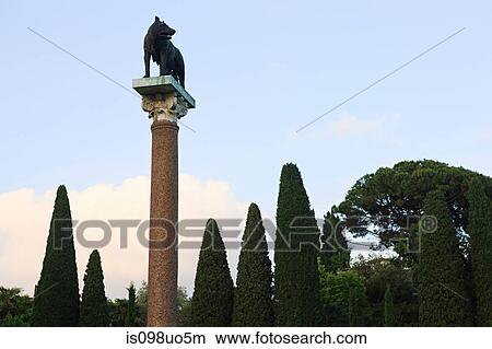 Statue of Romulus and Remus and the wolf, Pisa, Italy View Large Photo Image Picture - Statue of Romulus and Remus and the wolf, Pisa, Italy. Fotosearch