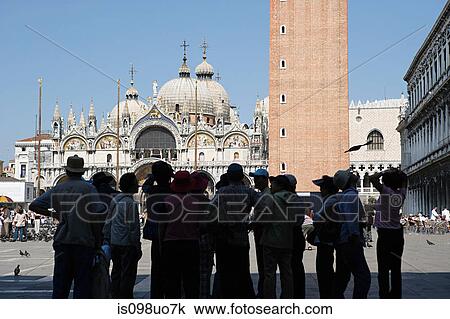 Tourists at Piazza San Marco, Venice, Italy View Large Photo Image Stock Image - Tourists at Piazza San Marco, Venice, Italy. Fotosearch
