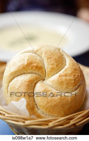 Fresh German bread roll, close up View Large Photo Image Stock Photo - Fresh German bread roll, close up. Fotosearch
