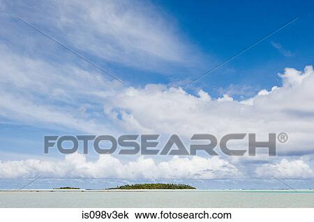 Stock Image - Island in South Pacific Ocean. Fotosearch