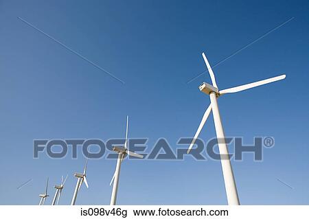 Stock Image - Wind farm, Indian Wells, California, USA. Fotosearch