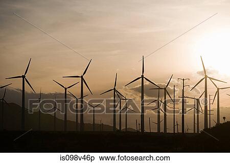 Wind farm, Indian Wells, California, USA View Large Photo Image Stock Photography - Wind farm, Indian Wells, California, USA. Fotosearch