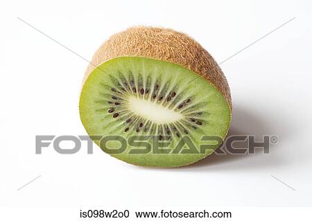 Half a kiwi on white background View Large Photo Image Stock Image - Half a kiwi on white background. Fotosearch