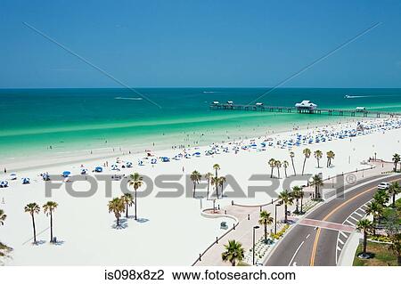 Beach scene, Clearwater, Florida View Large Photo Image Stock Image - Beach scene, Clearwater, Florida. Fotosearch