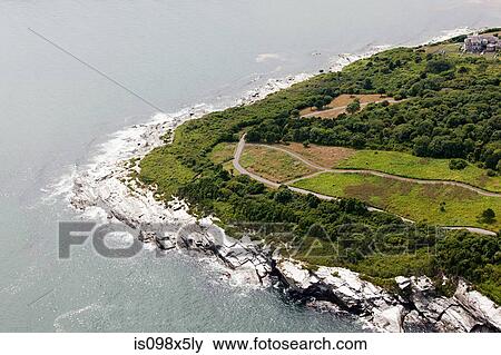 Rocky coastline, Newport County, Rhode Island, USA View Large Photo Image Stock Photo - Rocky coastline, Newport County, Rhode Island, USA. Fotosearch