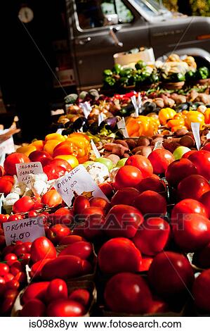 Stock Photo - Vegetables at farmer's market. Fotosearch