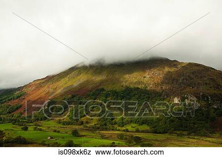 Hill side, Snowdonia, North Wales, UK View Large Photo Image Stock Photo - Hill side, Snowdonia, North Wales, UK. Fotosearch