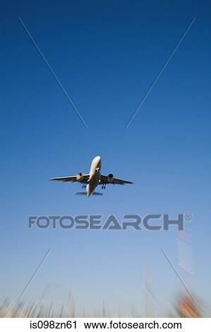 Airplane in flight View Large Photo Image Stock Image - Airplane in flight. Fotosearch