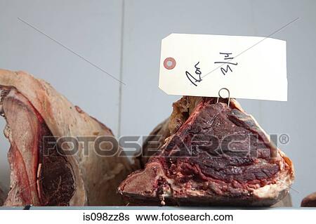 Stock Photograph - Beef with label. Fotosearch
