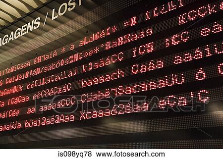 Broken information board in airport View Large Photo Image Stock Photo - Broken information board in airport. Fotosearch