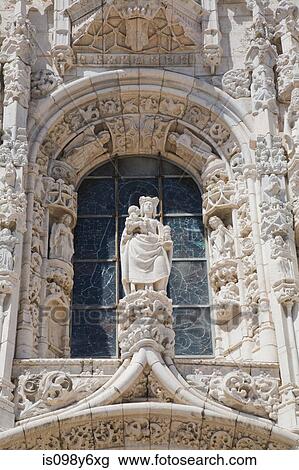 Stock Image - Detail of Jeronimos Monastery, Lisbon, Portugal. Fotosearch