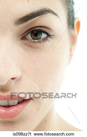 Female face View Large Photo Image Stock Photograph - Female face. Fotosearch
