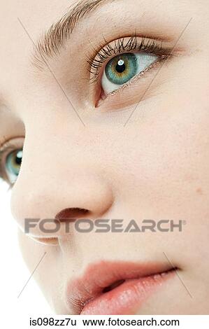 Stock Photograph - Female face. Fotosearch