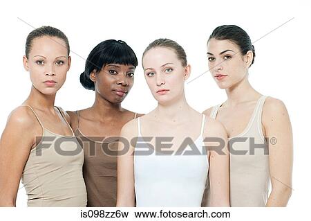 Four young women together View Large Photo Image Stock Photo - Four young women together. Fotosearch