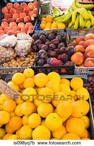 Stock Image - Fruit stall. Fotosearch