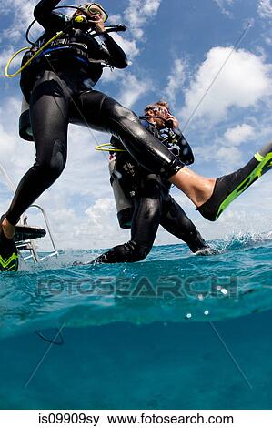 Giant stride entry into water View Large Photo Image Stock Photo - Giant stride entry into water. Fotosearch
