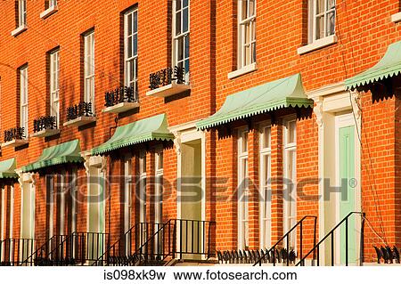 House exteriors with windows and front doors View Large Photo Image Stock Photo - House exteriors with windows and front doors. Fotosearch