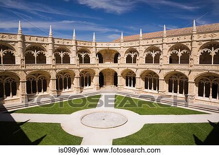 Stock Image - Jeronimos Monastery, Lisbon, Portugal. Fotosearch