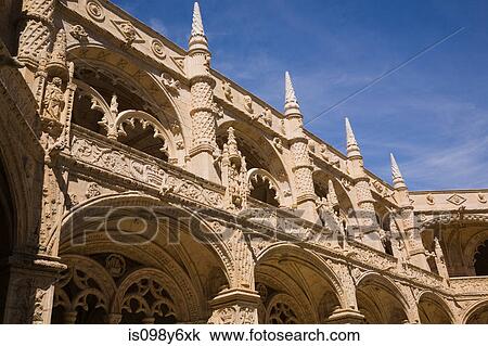 Stock Image - Jeronimos Monastery, Lisbon, Portugal. Fotosearch