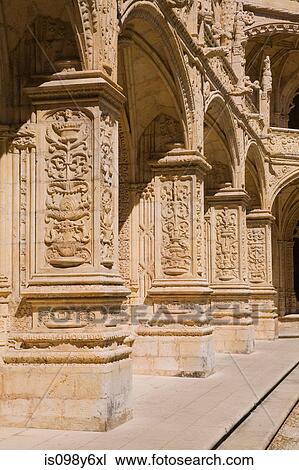 Stock Image - Jeronimos Monastery, Lisbon, Portugal. Fotosearch