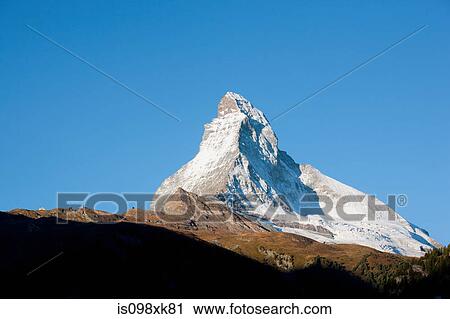 Stock Image - Matterhorn, Pennine Alps, Switzerland. Fotosearch