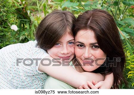 Stock Photography - Mother and daughter, portrait. Fotosearch