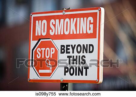 Stock Photography - No smoking sign, close up. Fotosearch