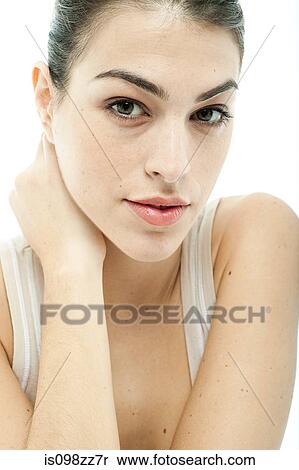 Portrait of a young woman View Large Photo Image Stock Photography - Portrait of a young woman. Fotosearch