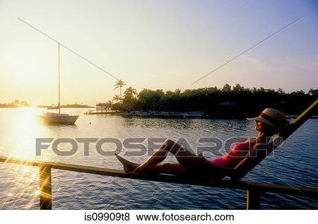 Stock Photo - Relaxing in the tropics. Fotosearch
