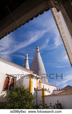 Sintra National Palace, Sintra, Portugal View Large Photo Image Stock Image - Sintra National Palace, Sintra, Portugal. Fotosearch