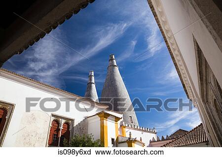 Sintra National Palace, Sintra, Portugal View Large Photo Image Stock Image - Sintra National Palace, Sintra, Portugal. Fotosearch