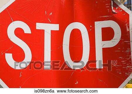Stock Image - Stop sign. Fotosearch