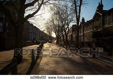 Street with houses View Large Photo Image Stock Image - Street with houses. Fotosearch