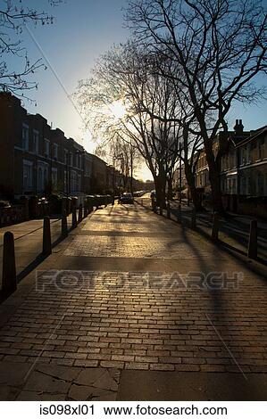 Street with houses View Large Photo Image Stock Image - Street with houses. Fotosearch