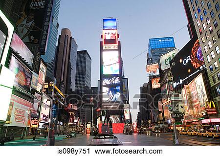 Stock Image - Times Square, New York City, New York, USA. Fotosearch