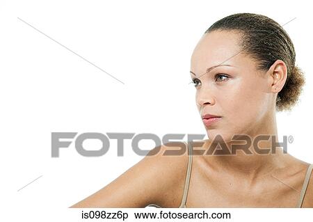 Stock Photography - Woman looking away. Fotosearch