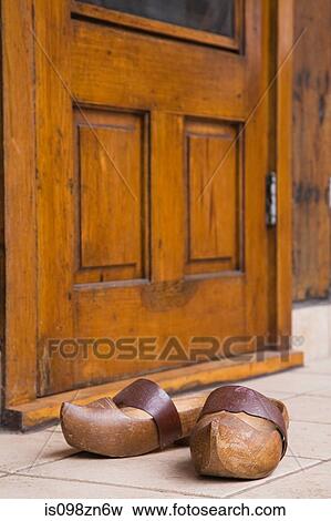 Wooden clogs View Large Photo Image Stock Photo - Wooden clogs. Fotosearch