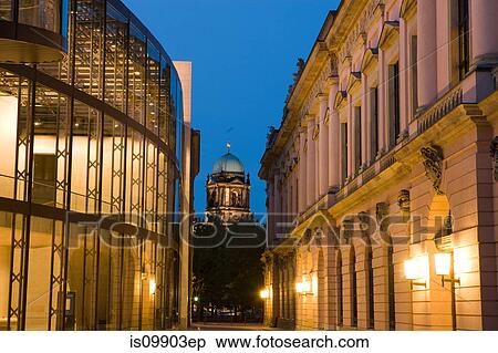 Berliner Dom and Museum Island at night, Berlin, Germany View Large Photo Image Stock Photography - Berliner Dom and Museum Island at night, Berlin, Germany. Fotosearch