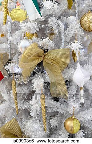 Stock Photograph - Christmas decorations, close up. Fotosearch