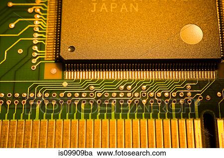 Stock Image - Circuit board, close up. Fotosearch