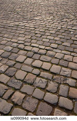 Stock Image - Cobblestones, full frame. Fotosearch