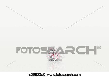 Stock Image - Crumpled piece of paper. Fotosearch