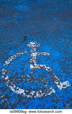 Disabled parking sign View Large Photo Image Stock Image - Disabled parking sign. Fotosearch
