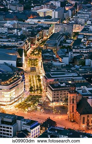 Frankfurt at night, Germany View Large Photo Image Picture - Frankfurt at night, Germany. Fotosearch