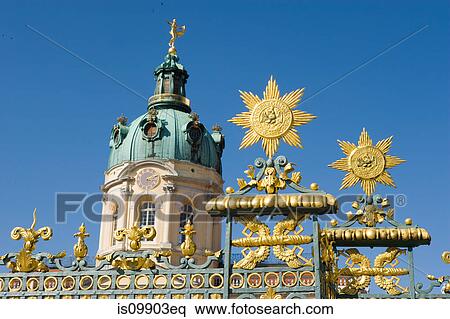 Stock Photography - Gates, Charlottenburg Palace, Berlin, Germany. Fotosearch