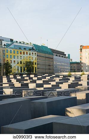 Stock Image - Holocaust memorial, Berlin, Germany. Fotosearch