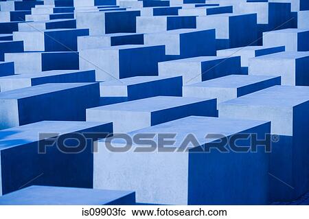 Stock Image - Holocaust memorial, Berlin, Germany. Fotosearch