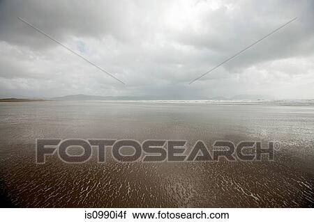Stock Image - Inch Beach, Republic of Ireland. Fotosearch