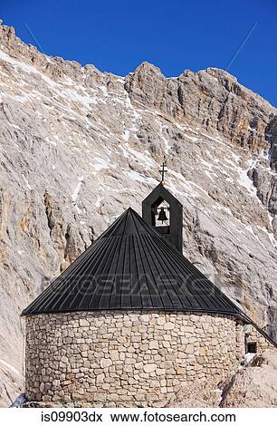 Maria Heimsuchung Church, Mount Zugspitze, Germany View Large Photo Image Stock Photo - Maria Heimsuchung Church, Mount Zugspitze, Germany. Fotosearch