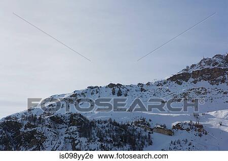 Stock Image - Mountain scenery, Val d'Isere, France. Fotosearch